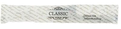 Зубной набор (щетка 17 см, зубная паста 4 гр) Classic Флоупак