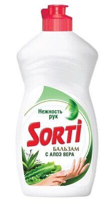 Средство для мытья посуды Sorti "Бальзам Алоэ вера. Нежность рук", 450мл